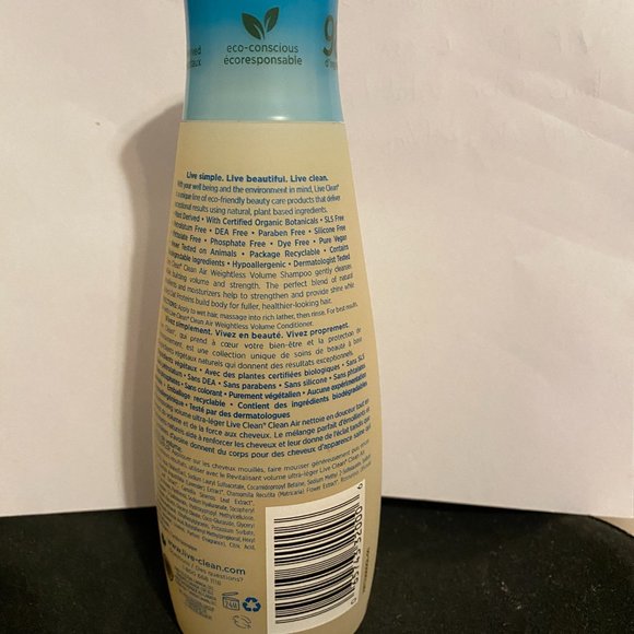 Live Clean Clean Air Weightless Volume Shampoo 350ml - Picture 2 of 2